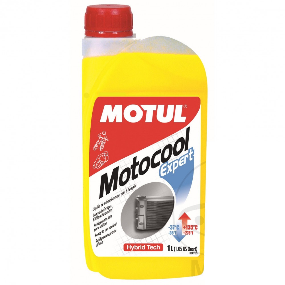 MOTUL MOTOCOOL EXPERT -37 °C - chladící kapalina žlutá READY MIX 1L