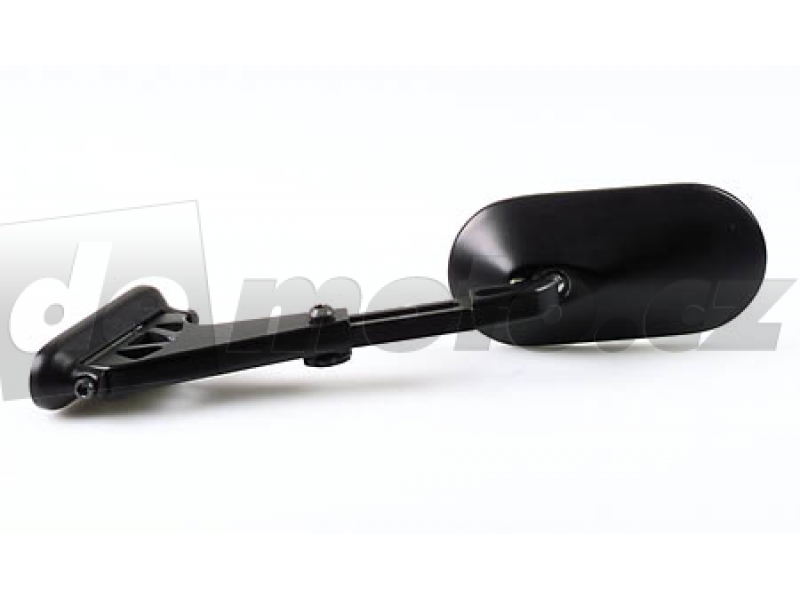 Motocyklové hliníkové zrcátka PRATO M10 - drážkované černé (elox)