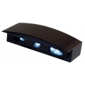 Micro LED diodové osvětlení SPZ - hliníkové černé - 48,5 x 13 x 22 mm