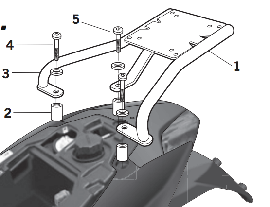 Aprilia Sportcity 125 One 2009-2016 nosič horního kufru SHAD A0SP19ST