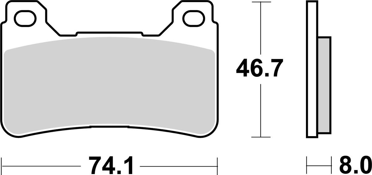 Honda CBR 600 RR 2005-2016 brzdové destičky přední NHC AK-150