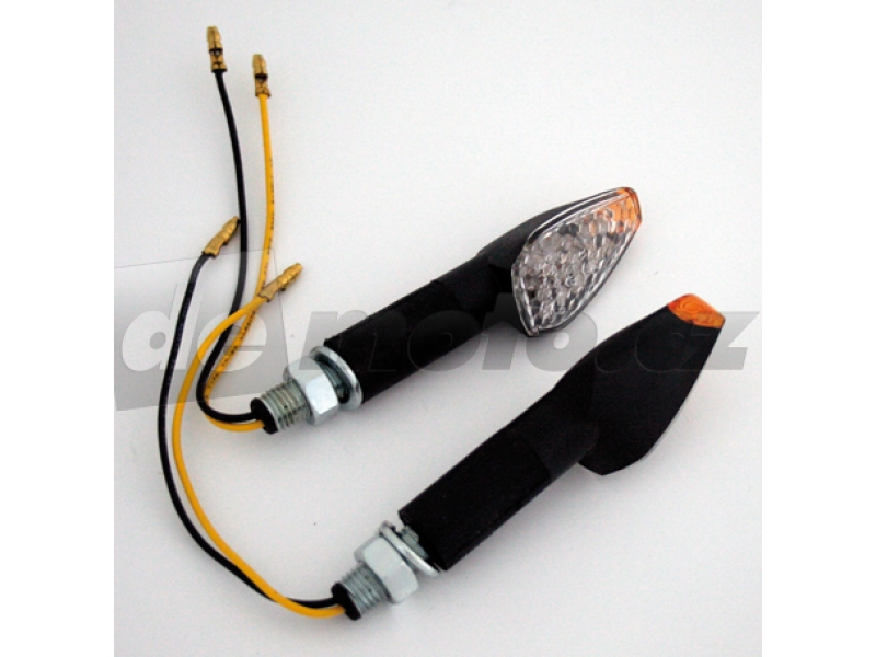 Blinkr LED diodový PEAK - černý - prodloužený (1ks)